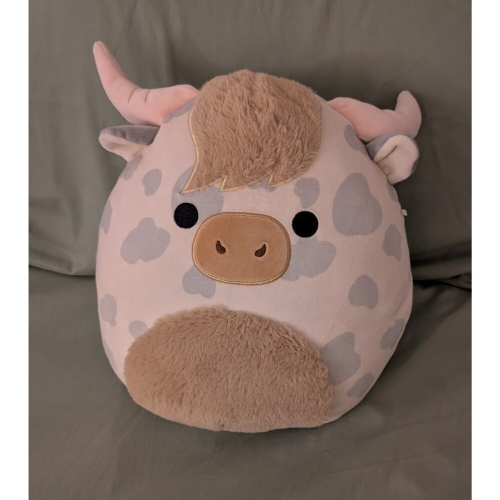 Borsa Spotted Highland Cow Squishmallow